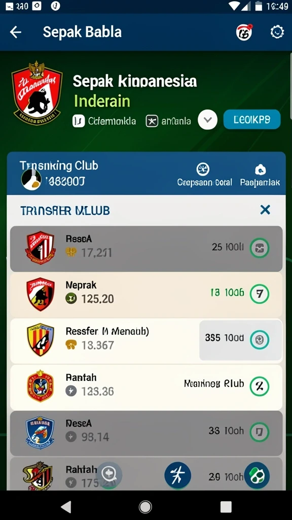 Gambaran antarmuka pengguna yang menarik dan intuitif.