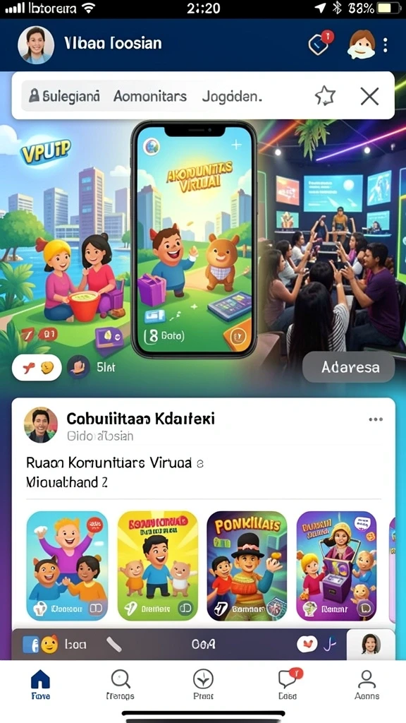 Screenshot menunjukkan gameplay yang menarik dan penuh warna.