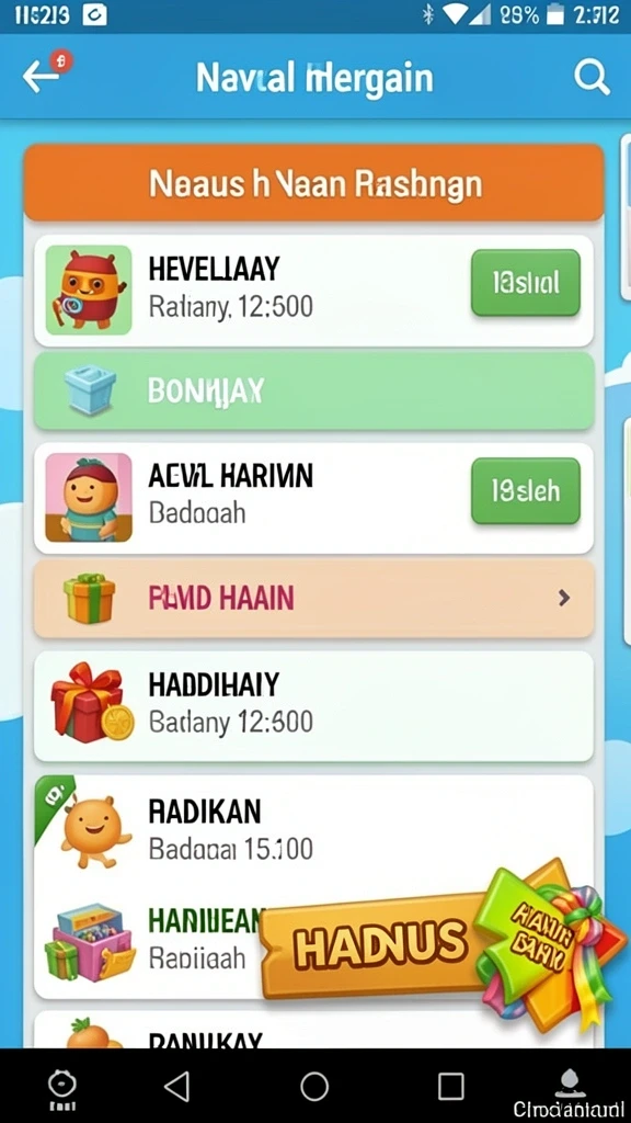 Karakter unik yang dapat dipilih untuk meningkatkan pengalaman bermain.
