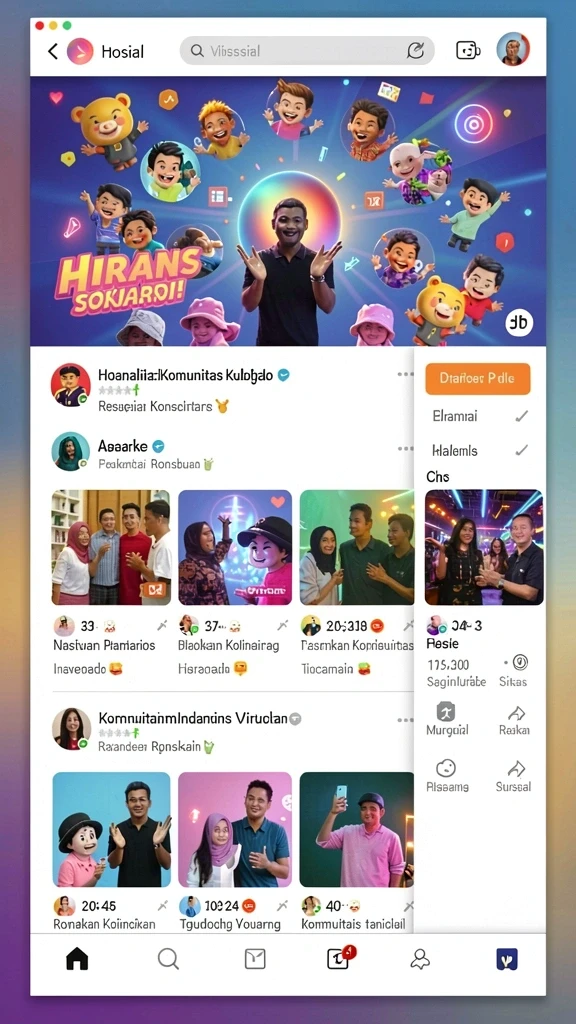 Tampilan antarmuka yang menarik dan mudah dinavigasi.