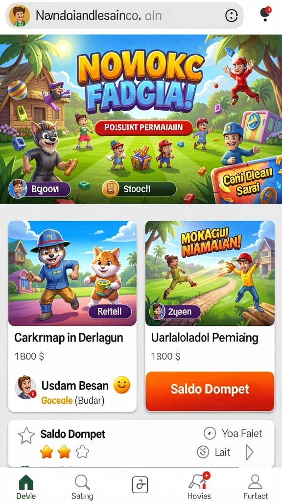Screenshot dari fitur komunitas yang interaktif.