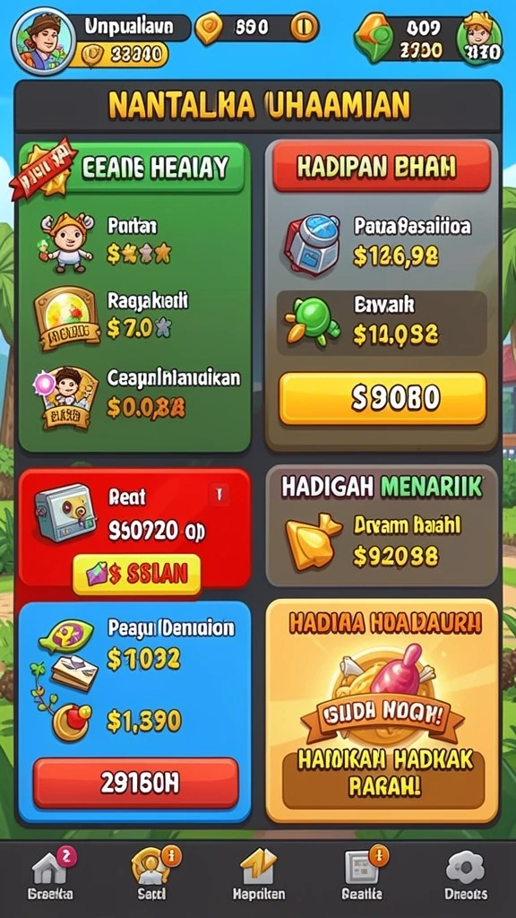 Tampilan antarmuka yang segar dan menarik.