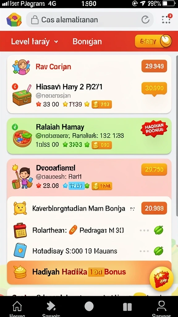 Screenshot menunjukkan tampilan antarmuka yang menarik.