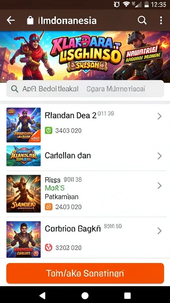 Beragam pilihan permainan yang seru dan bervariasi.