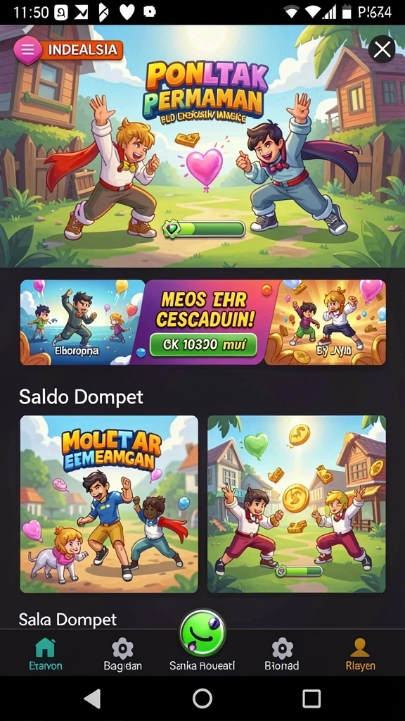Sistem reward yang menarik dan memberikan keuntungan.