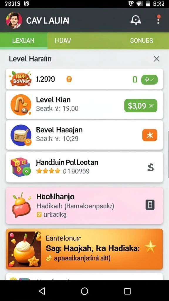 Tampilan grafis permainan slot yang menarik.