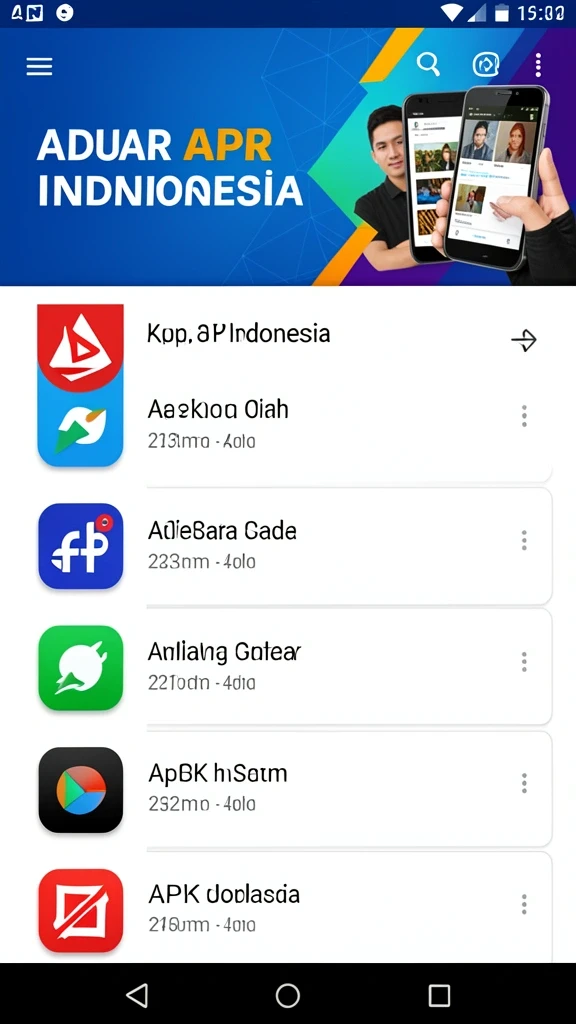 Tampilan utama aplikasi dengan tema yang menarik.