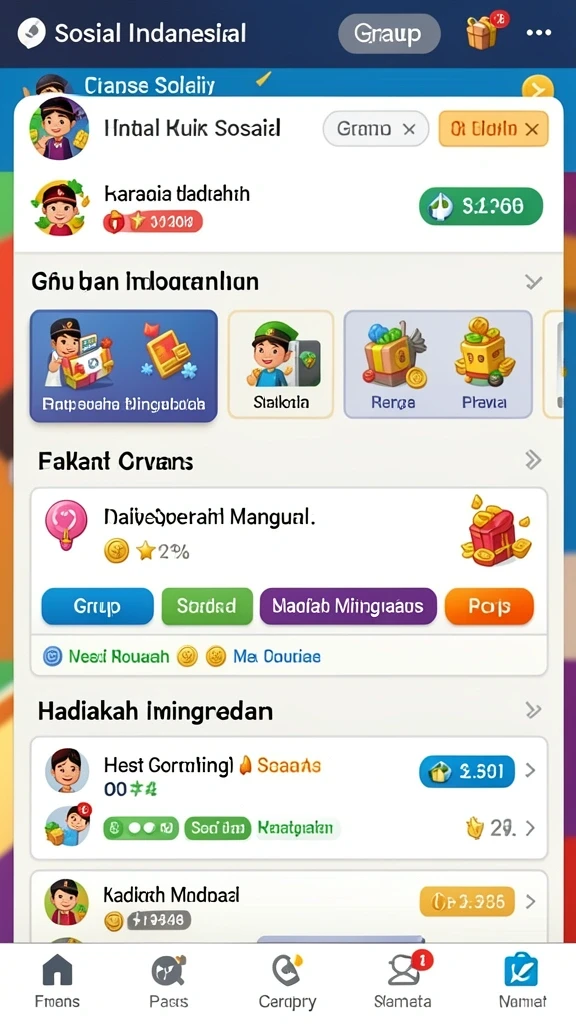 Screenshot ketiga memperlihatkan pengaturan karakter yang menarik.