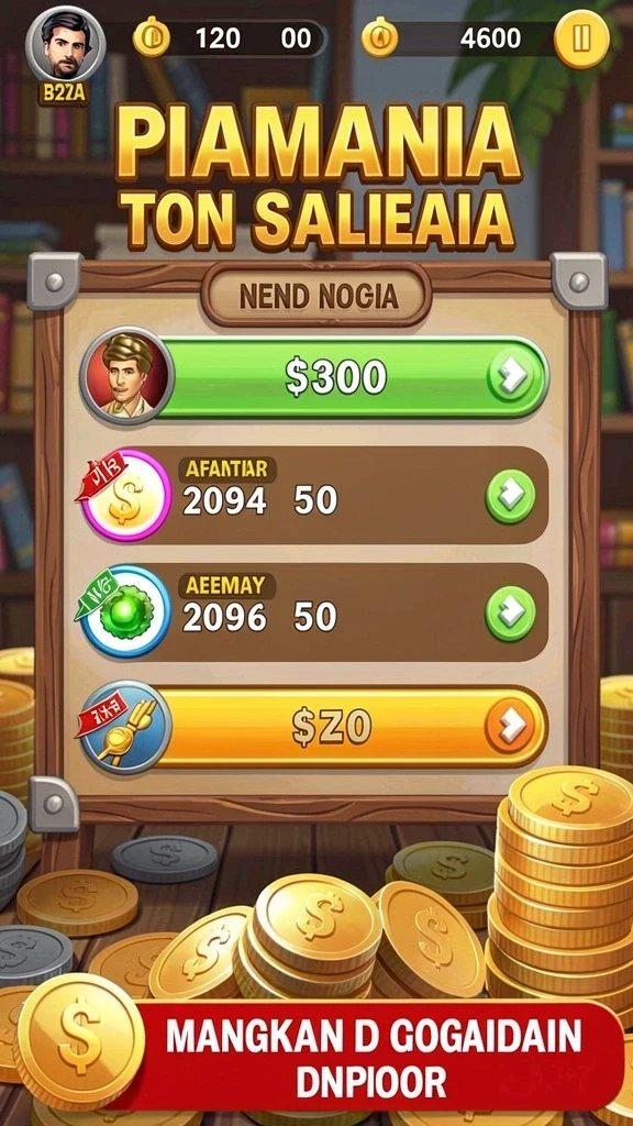 Desain menarik dengan berbagai pilihan permainan slot.