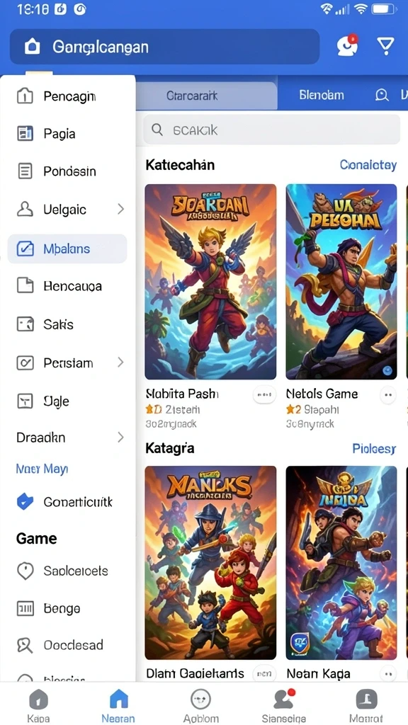 Screenshot kedua menampilkan salah satu slot dengan tema petualangan yang menarik.