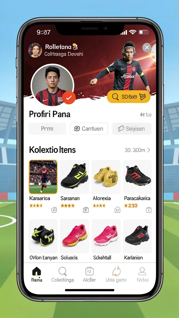 Grafis karakter yang cerah dan penuh warna.