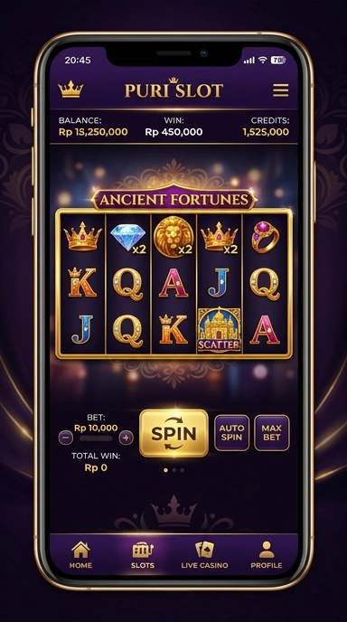 purislot — layar beranda